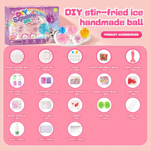 Kawaii DIY Squishy Kit – Create, Customize & Squeeze Your Own Cute Creations