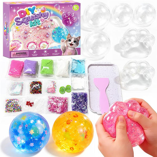 Kawaii DIY Squishy Kit – Create, Customize & Squeeze Your Own Cute Creations
