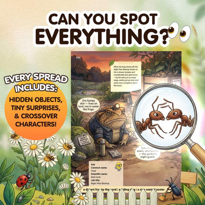 The Secret Jobs of Backyard Creatures for Kids Ages 6–10 (FULL COLOR)