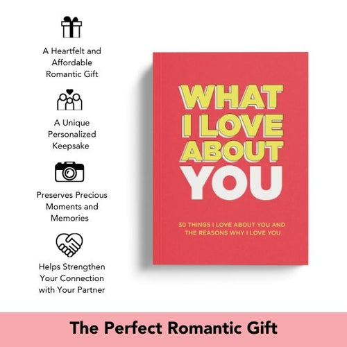 What I Love About You. Why I Love You Fill-in-the-Blank Gift Book. The Perfect Anniversary Gift for Couples.