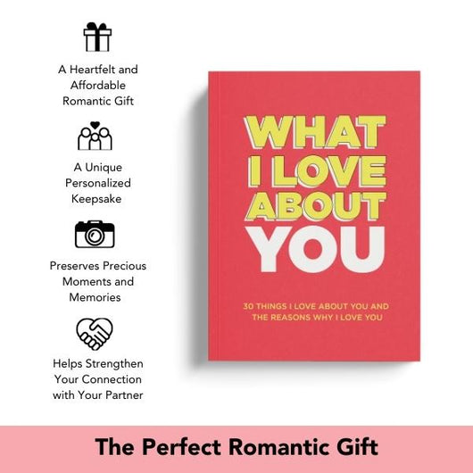What I Love About You. Why I Love You Fill-in-the-Blank Gift Book. The Perfect Anniversary Gift for Couples.