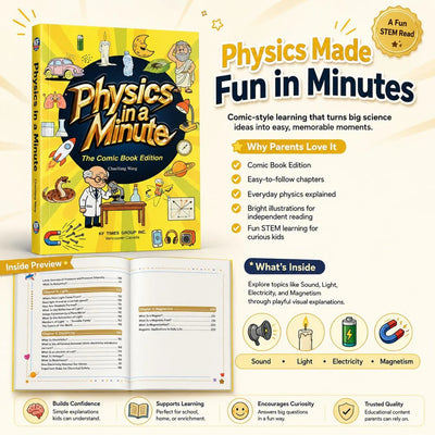 Physics in a Minute – The Comic Book Edition | Fun & Educational Physics Book for Kids