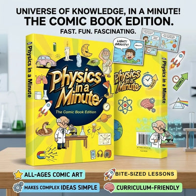 Physics in a Minute – The Comic Book Edition | Fun & Educational Physics Book for Kids