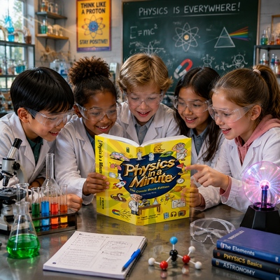 Physics in a Minute – The Comic Book Edition | Fun & Educational Physics Book for Kids